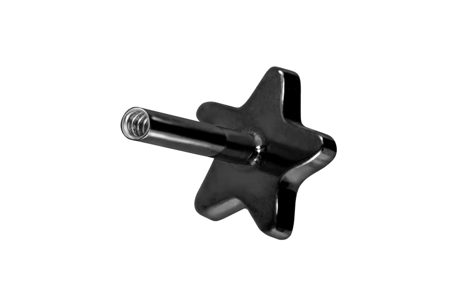 Titan Labret Piercing mit Innengewinde ohne Kugel STERN